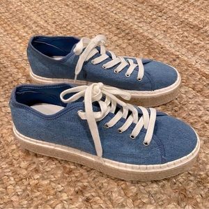 H&M denim shoes.